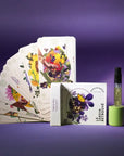 Mini perfume spray Violette Kew with Oracle du Jardin card – Well-being gift set for Mother's Day by Le Jardin Retrouvé
