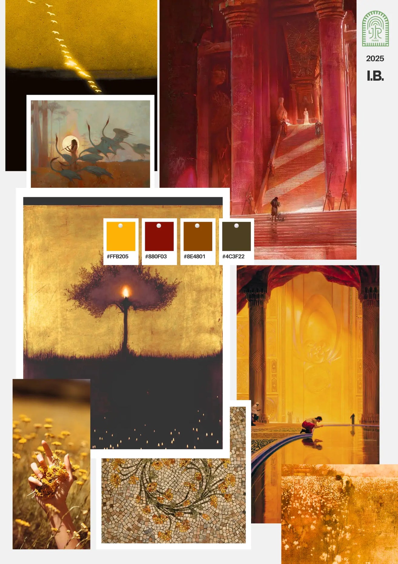 Moodboard of Immortelle Babylone