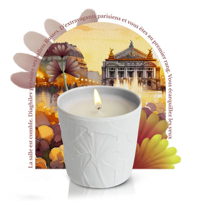 Cuir de Russie Bougie Parfumée - Le Jardin Retrouvé