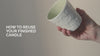 Video tutorial showing how to use and enjoy our natural scented candles safely