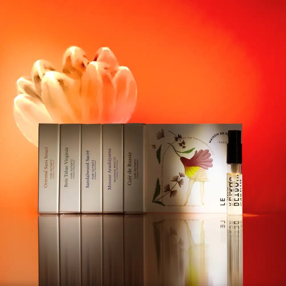 Set Découverte Boisé • Cuir Floral • Ambré - Le Jardin Retrouvé