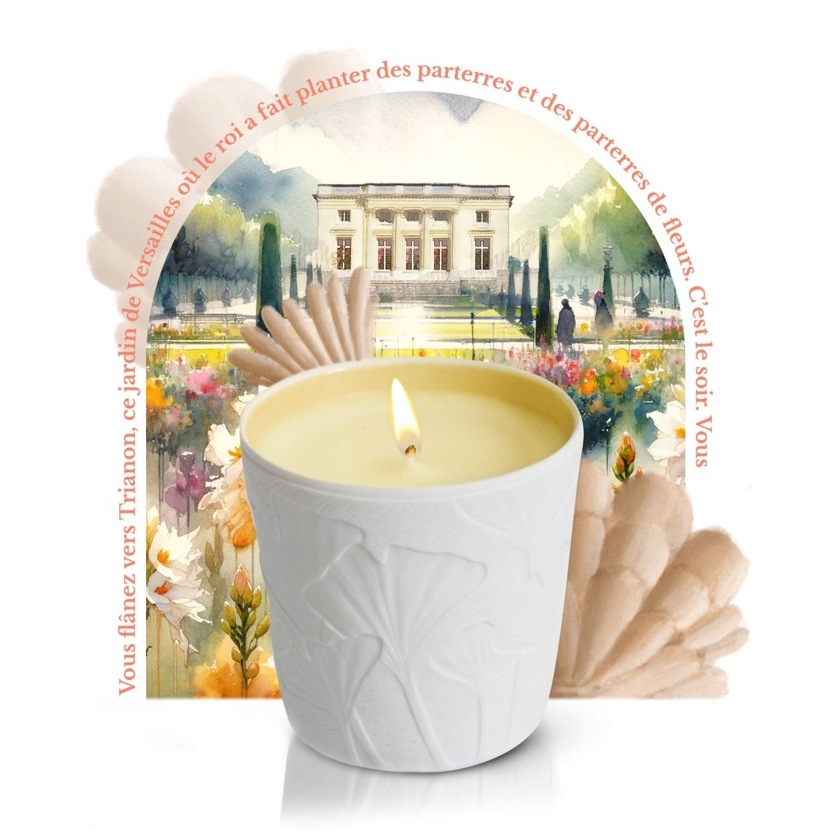 Tubéreuse Trianon Bougie Parfumée - Le Jardin Retrouvé